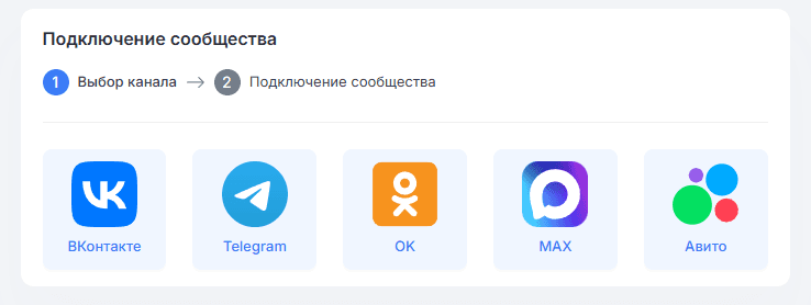 Как подключить сообщество ВК к системе
